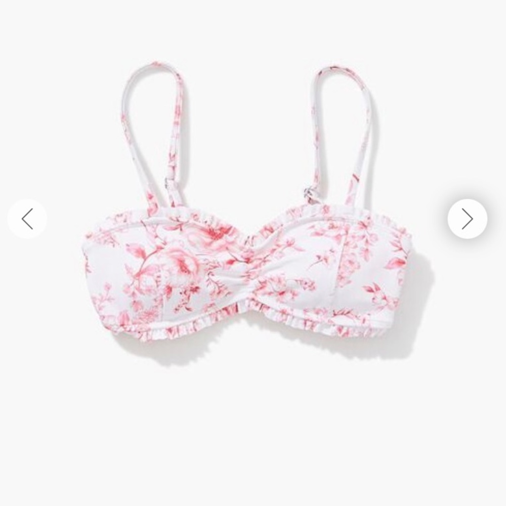 Floral bikini top